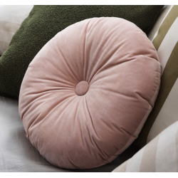Coussin rose clair de face